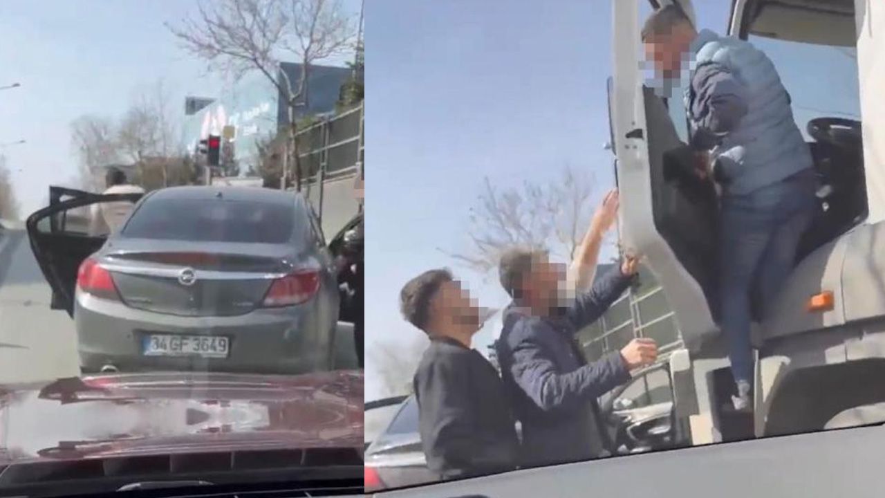Ortalık bir anda karıştı! Trafikte tartışma çıktı, meydan dayağı attılar - 2. Resim