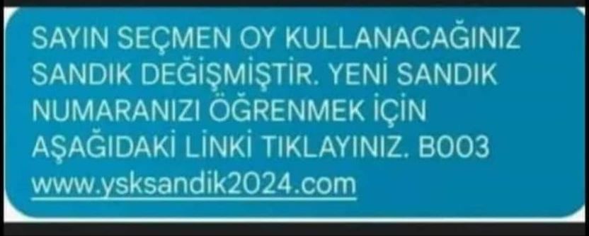 Dolandırıcıların seçim tuzağı! "Sandık değişti" linkiyle tuzağa çekiyorlar - 1. Resim