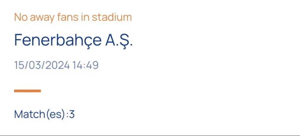 UEFA'dan Fenerbahçe'ye 3 maç ceza! Deplasmana taraftar götüremeyecek UEFA'dan Fenerbahçe'ye 3 maç ceza! Deplasmana taraftar götüremeyecek - 1. Resim