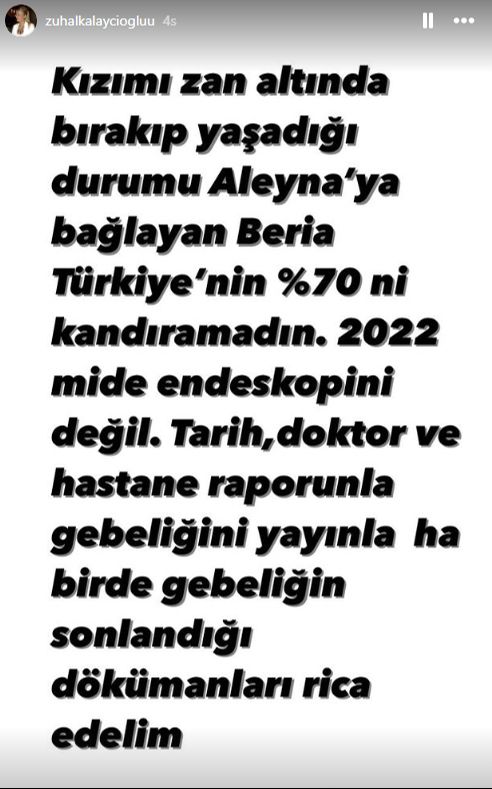 Aleyna Kalaycıoğlu’nun annesi Yunus Emre’nin eşini hedef aldı! Beria Özden’den cevap gecikmedi: Günah geçişi başka birini bulun - 1. Resim