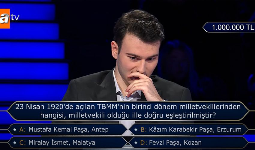 Milyoner’de Kenan İmirzalıoğlu 5 milyonluk soruya ulaşan yarışmacıyı ‘tüylerim diken diken oldu’ diyerek tebrik etti - 1. Resim