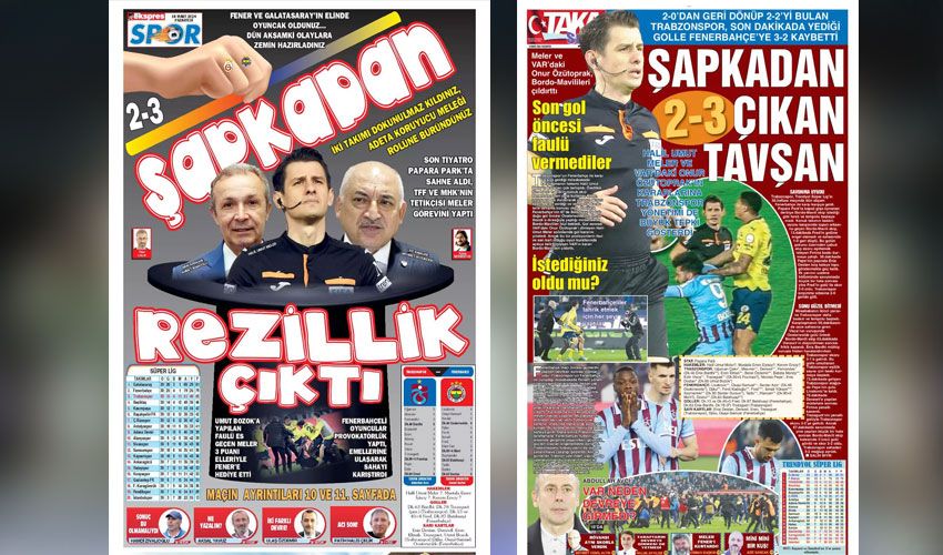 Trabzon yerel medyası Fenerbahçe maçını 'provokasyon' olarak gördü 'Şapkadan çıkan tavşan' - 3. Resim