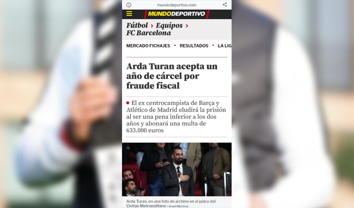 Arda Turan'a hapis ve para cezası! Karar İspanya'da açıklandı Arda Turan'a hapis ve para cezası! Karar İspanya'da açıklandı - 1. Resim