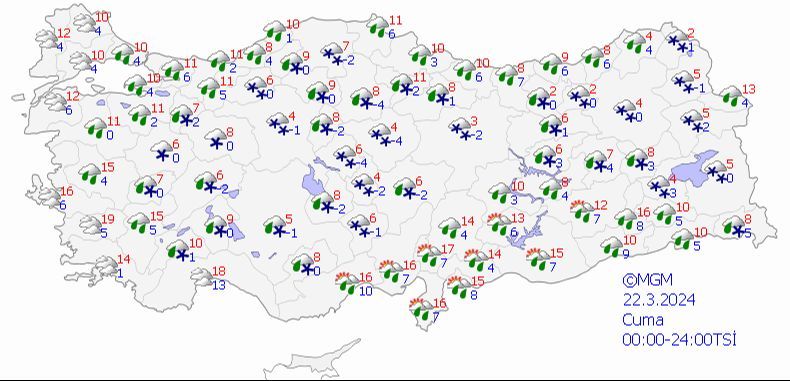 Meteorolojiden çifte alarm! Kuvvetli sağanak ve kar yağışı geliyor - 4. Resim