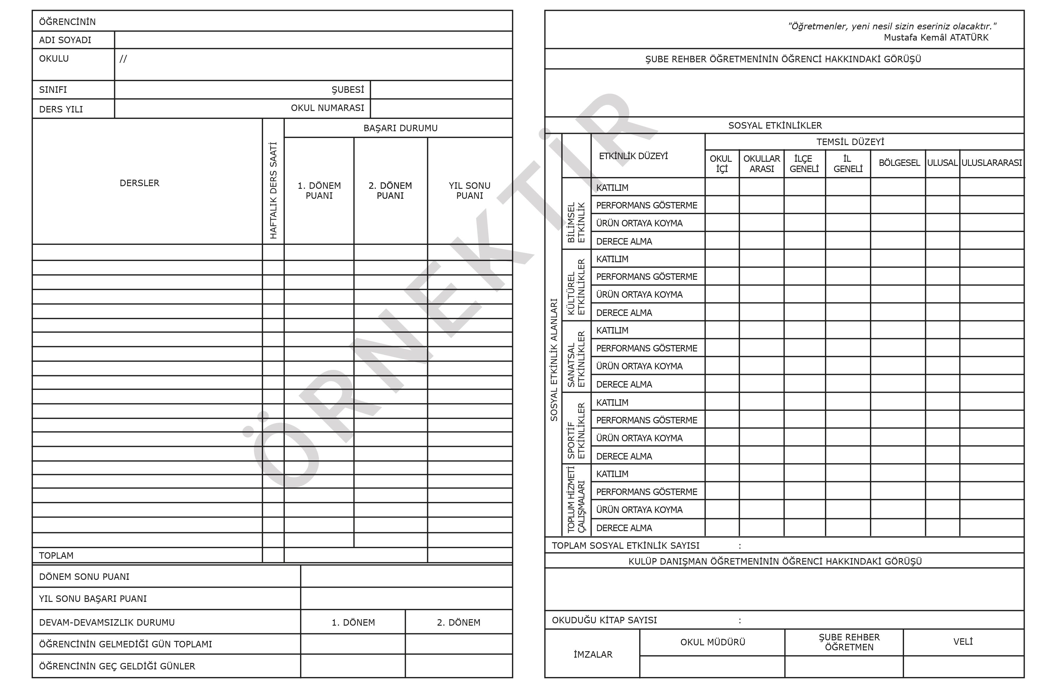 İlköğretimde yeni dönem: İşte yeni öğrenci karneleri İlköğretimde yeni dönem: İşte yeni öğrenci karneleri - 1. Resim