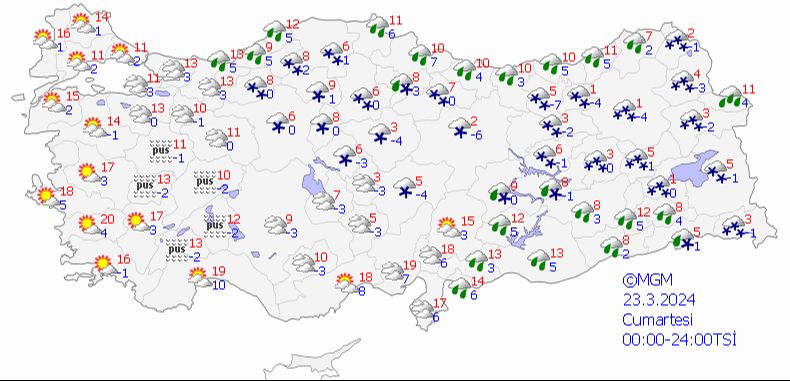 Mart ortasında kış geri geldi, Meteoroloji il il uyardı! Kar, sağanak, fırtına, buzlanma... - 1. Resim