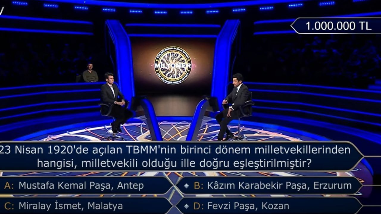 Milyoner'de büyük heyecan! Türkiye 5 milyonluk soruya kilitlendi - 1. Resim