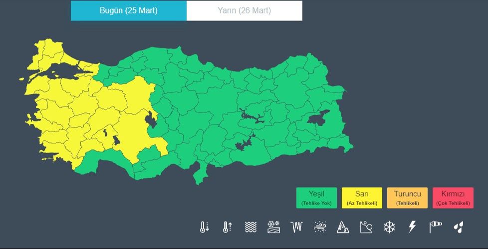 Meteoroloji'den 23 kent için alarm! Bu kez kuvvetli geliyor - 1. Resim