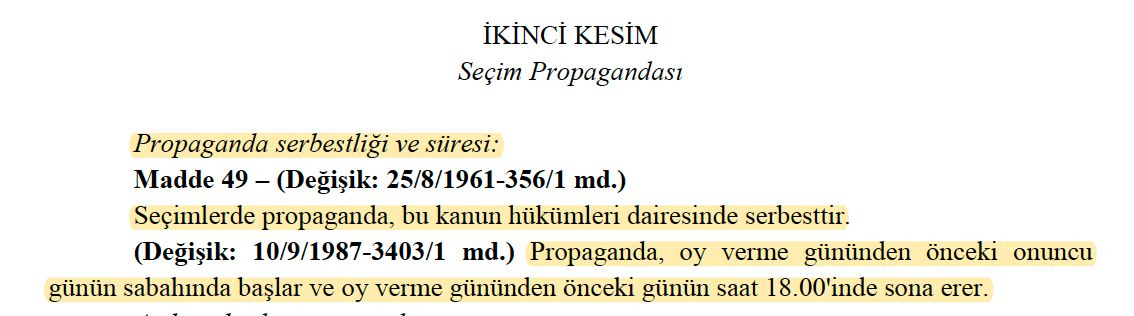 Seçim propaganda yasağı 30 Mart günü saat 18.00'de başlayacak Seçim propaganda yasağı 30 Mart günü saat 18.00'de başlayacak - 2. Resim