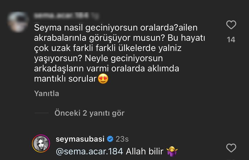 Şeyma Şubaşı “Nasıl geçiniyorsun” sorusuna verdiği tek cümlelik cevapla gündem oldu Şeyma Şubaşı’dan “Nasıl geçiniyorsun” sorusuna verdiği tek cümlelik cevapla gündem oldu - 2. Resim
