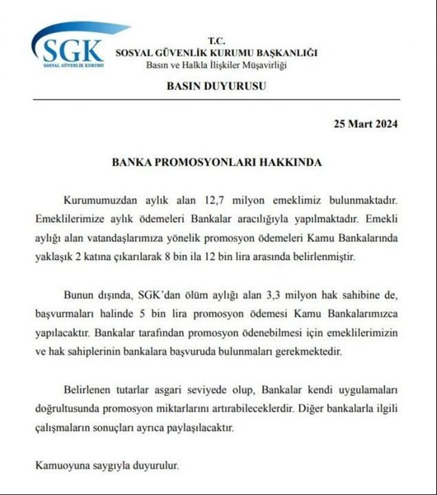 SGK ölüm aylığı alan 3,3 milyon hak sahibine 5 bin TL promosyon ödenecek SGK ölüm aylığı alan 3,3 milyon hak sahibine 5 bin TL promosyon ödenecek - 1. Resim