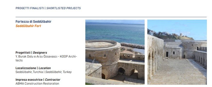Tarihi kaleye İtalya'dan ödül! Seddülbahir Kalesi uluslararası kısa liste ödülüne layık görüldü - 5. Resim