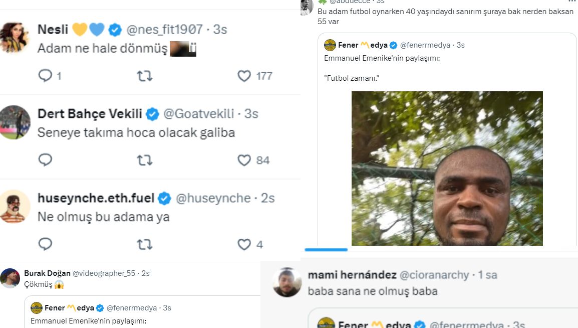 Emenike'nin son hali hayrete düşürdü! Fenerbahçeli taraftarlar eski golcülerine inanamadı - 1. Resim