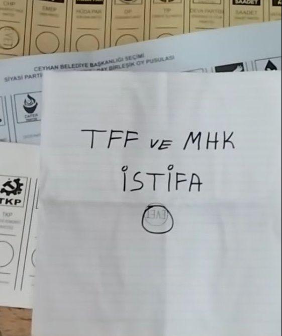 31 Mart yerel seçimlerinde sandıktan TFF'nin istifası çıktı! Görenler şaştı kaldı 31 Mart yerel seçimlerinde sandıktan TFF'nin istifası çıktı! Görenler şaştı kaldı - 1. Resim