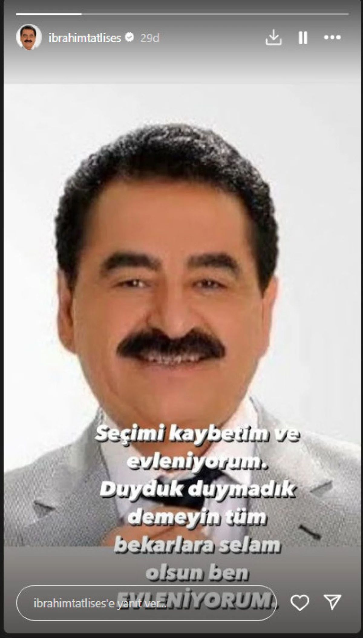 İbrahim Tatlıses'ten şaşırtan paylaşım 