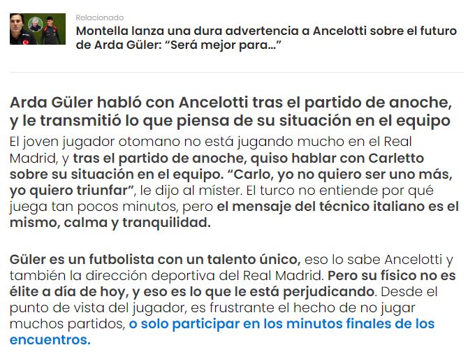 Arda Güler hakkında flaş iddia! Carlo Ancelotti ile tartıştı: 