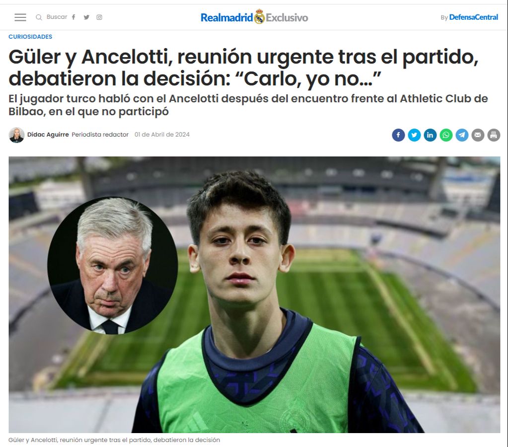 Arda Güler hakkında flaş iddia! Carlo Ancelotti ile tartıştı: 