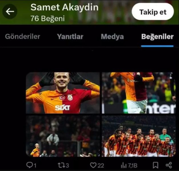 Fenerbahçeli Samet Akaydın'ın bir hamle yaptı kızılca kıyamet koptu! Galatasaray ve Icardi paylaşımını beğenince... Fenerbahçeli Samet Akaydın'ın bir hamle yaptı kızılca kıyamet koptu! Galatasaray ve Icardi paylaşımını beğenince... - 1. Resim