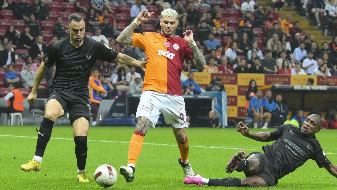 Galatasaray, Hatayspor&#039;u devirdi! 3 puanı Icardi getirdi | Süper Lig 31. hafta