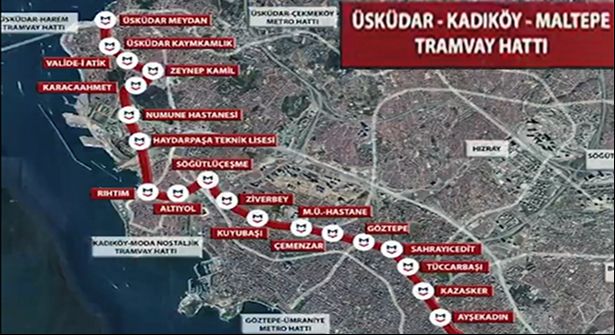 Üsküdar-Kadıköy-Maltepe tramvay hattı 'Anadolu TRAM' inşası için çalışmalar başladı Üsküdar-Kadıköy-Maltepe tramvay hattı 'Anadolu TRAM' inşası için çalışmalar başladı - 1. Resim