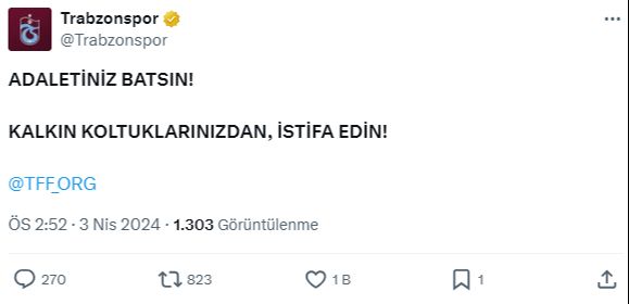 PFDK kararları sonrası Trabzonspor'dan ilk paylaşım:  PFDK kararları sonrası Trabzonspor'dan ilk paylaşım: