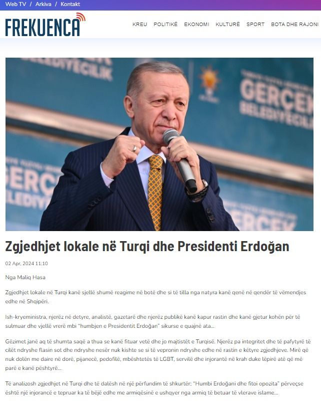 Arnavut gazeteciden Batı'ya ders gibi analiz: Erdoğan'ın cahil ve şarlatan düşmanları gerçeği gördü Arnavut gazeteciden Batı'ya ders gibi analiz: