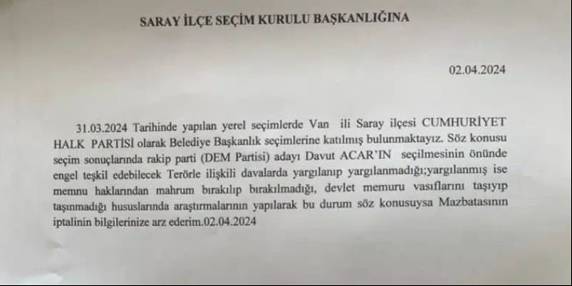 Muhalefetin DEM oyunu! Zeydan için Van’ı yol eden CHP, kendi adayına koltuk istedi - 1. Resim
