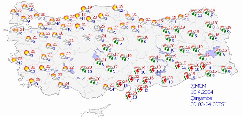 Meteoroloji'den sağanak uyarısı! Sıcaklıklar düşüyor... İşte il il hava durumu - 4. Resim