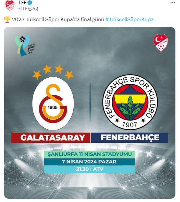 O gün geldi çattı! Fenerbahçe U19 takımı ile Galatasaray Süper Kupa finalinde karşı karşıya | Canlı anlatım - 1. Resim