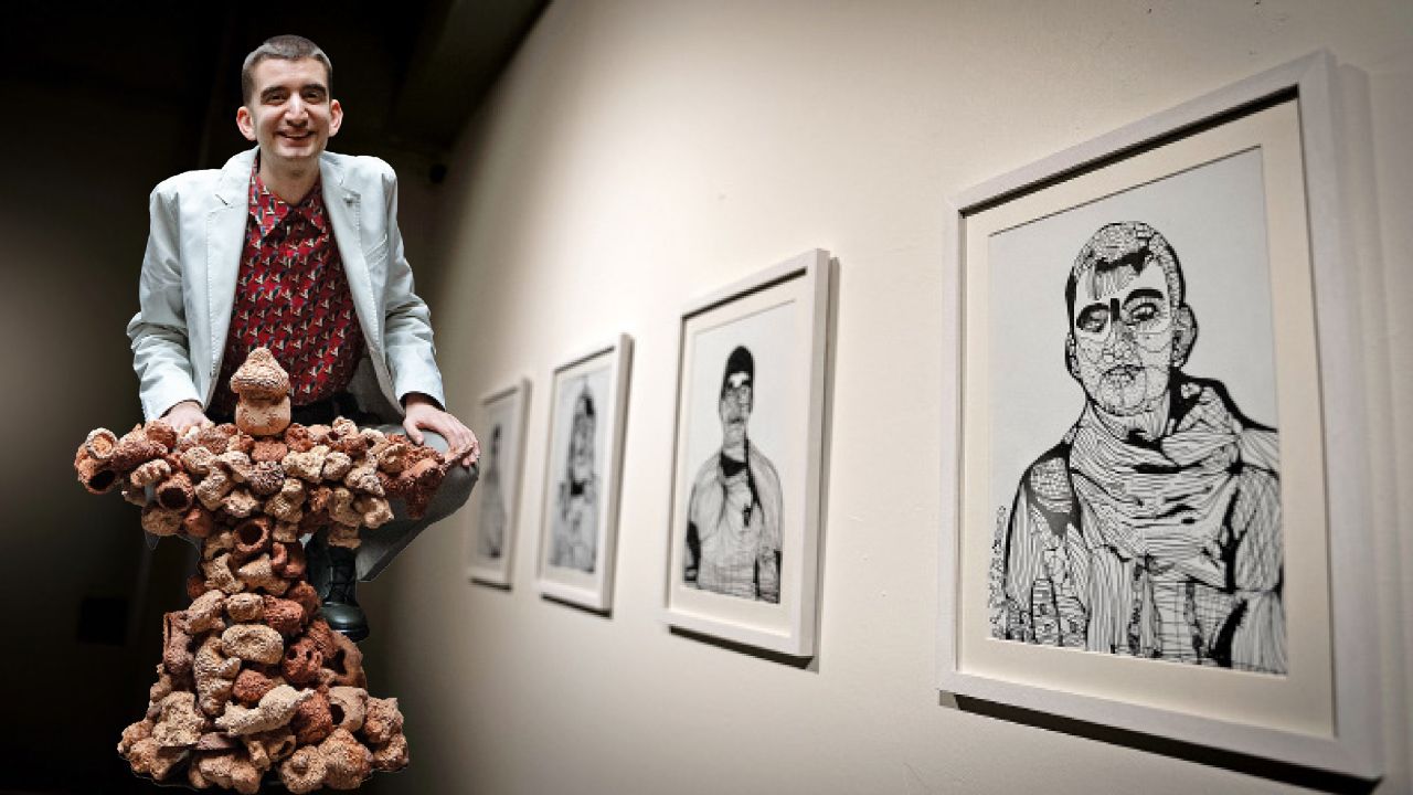 Remzi Yılmaz&#039;dan dördüncü sergi, otizmli sanatçının ‘tanıdık yüzleri’