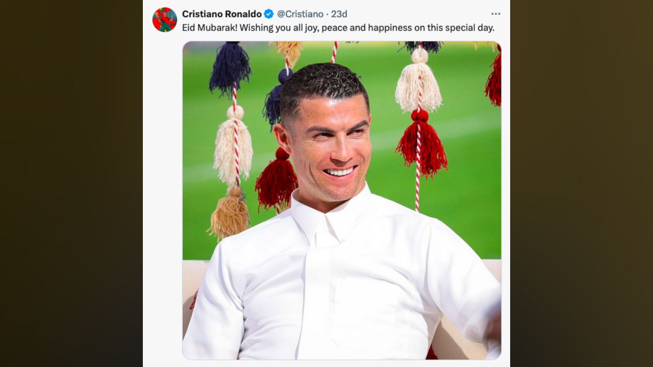 Cristiano Ronaldo'dan Ramazan Bayramı paylaşımı Cristiano Ronaldo'dan Ramazan Bayramı paylaşımı - 1. Resim