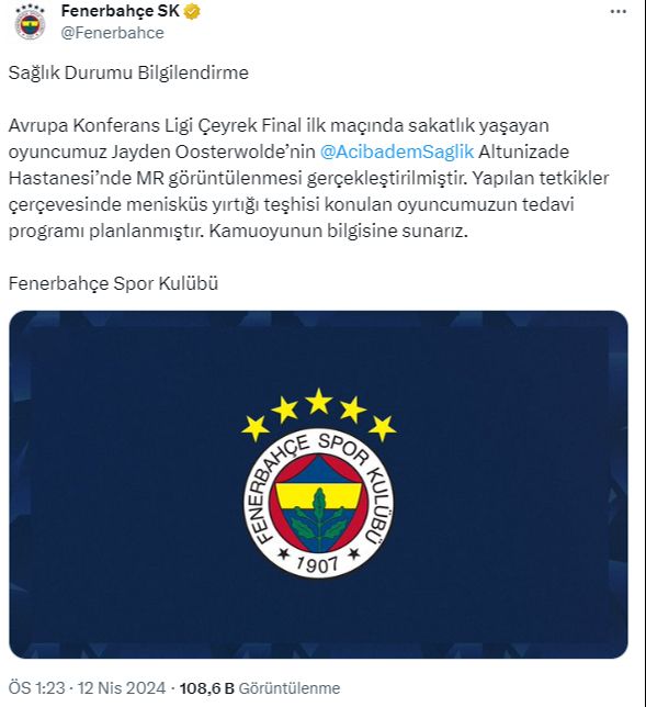 Fenerbahçe'ye Jayden Oosterwolde şoku! İşte Jayden Oosterwolde sakatlığında son durum Fenerbahçe'ye Jayden Oosterwolde şoku! İşte Jayden Oosterwolde sakatlığında son durum - 2. Resim