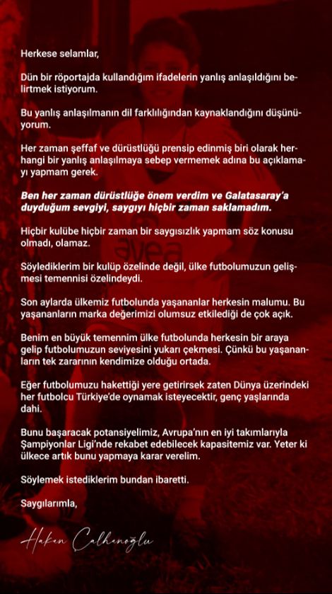 Hakan Çalhanoğlu'dan Galatasaray fotoğraflı açıklaması! O sözleri tepki geçmişti - 3. Resim
