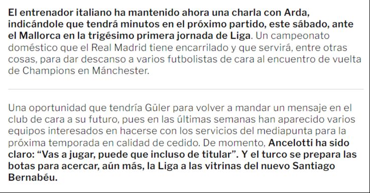 Vakit geldi çattı! Real Madrid'den Arda Güler hakkında son karar! Perez direkt aradı Carlo Ancelotti Arda'yla konuştu Vakit geldi çattı! Real Madrid'den Arda Güler hakkında son karar! Perez direkt aradı Carlo Ancelotti Arda'yla konuştu - 3. Resim