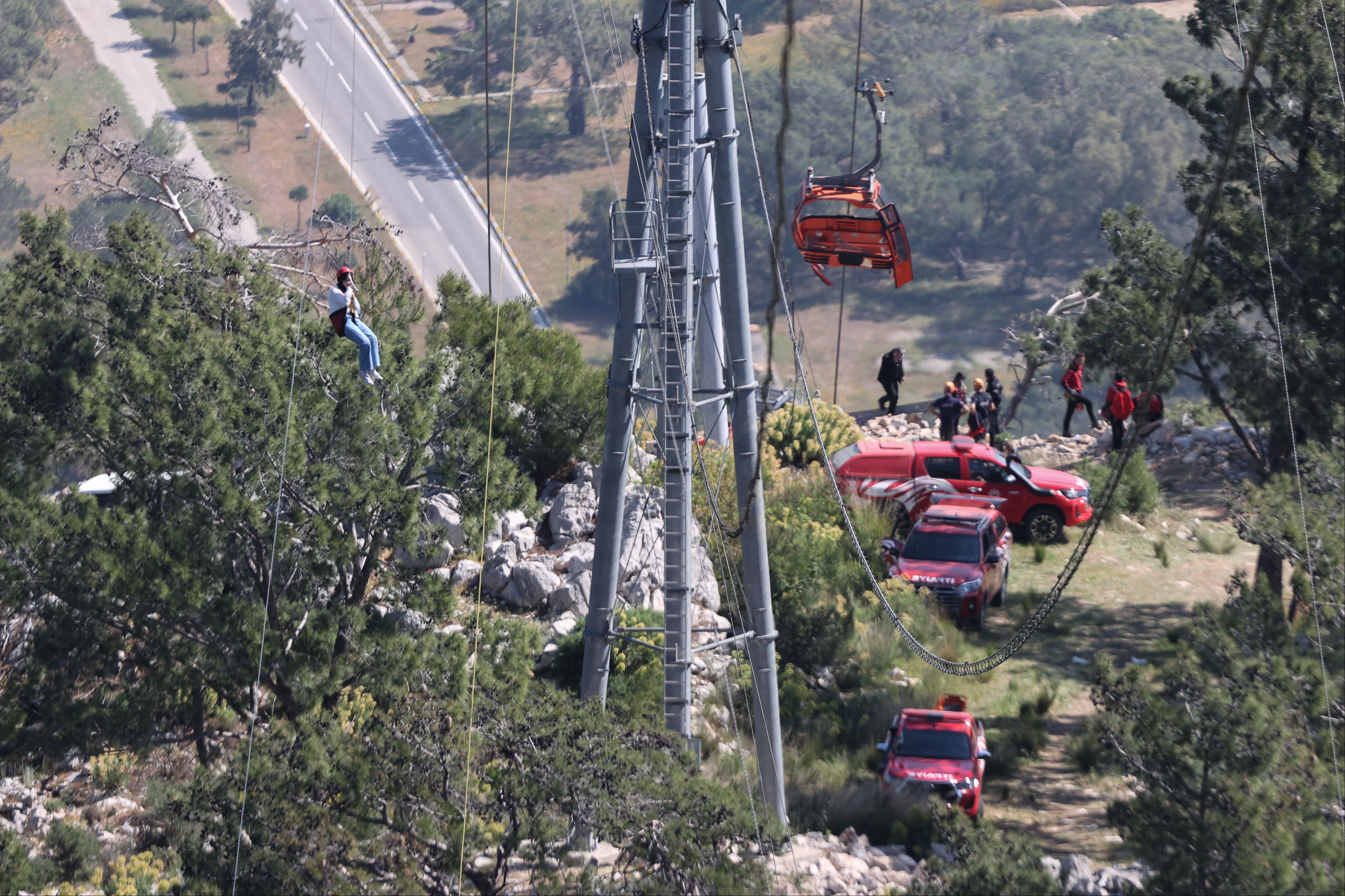 Antalya'da teleferik faciası: Manzarayı izlerken kaza anını böyle kaydetti! - 1. Resim