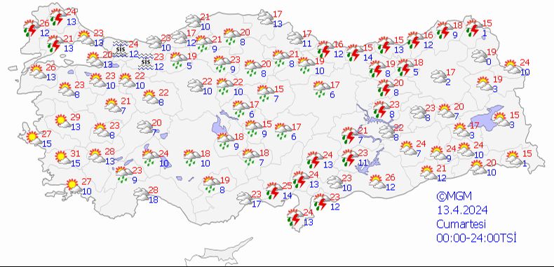 Meteoroloji'den 5 bölgeye uyarı! Sıcaklıklar artıyor, kuvvetli sağanak geliyor Meteoroloji'den 5 bölgeye uyarı! Sıcaklıklar artıyor, kuvvetli sağanak geliyor - 1. Resim