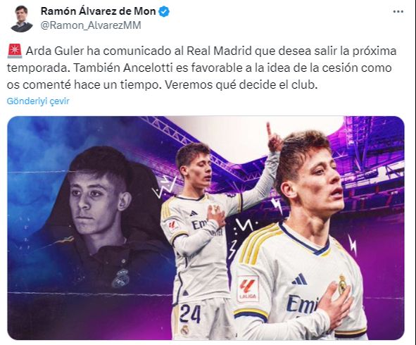 Elveda Real Madrid! Arda Güler "Ben gidiyorum" dedi resti çekti Ancelotti de onay verdi Elveda Real Madrid! Arda Güler "Ben gidiyorum" dedi resti çekti Ancelotti de onay verdi - 3. Resim