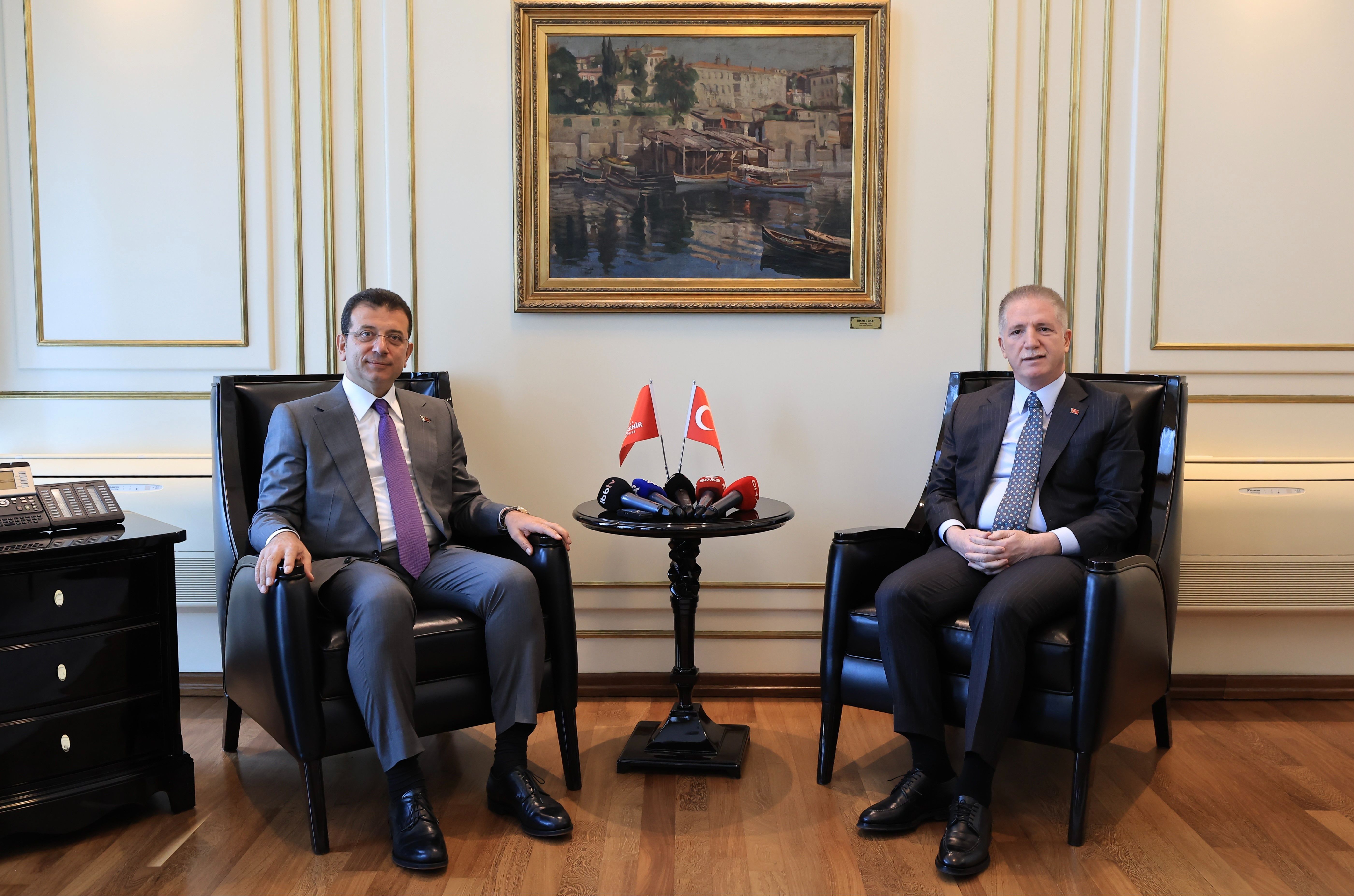 İstanbul Valisi Davut Gül'den İmamoğlu'na tebrik ziyareti - 2. Resim