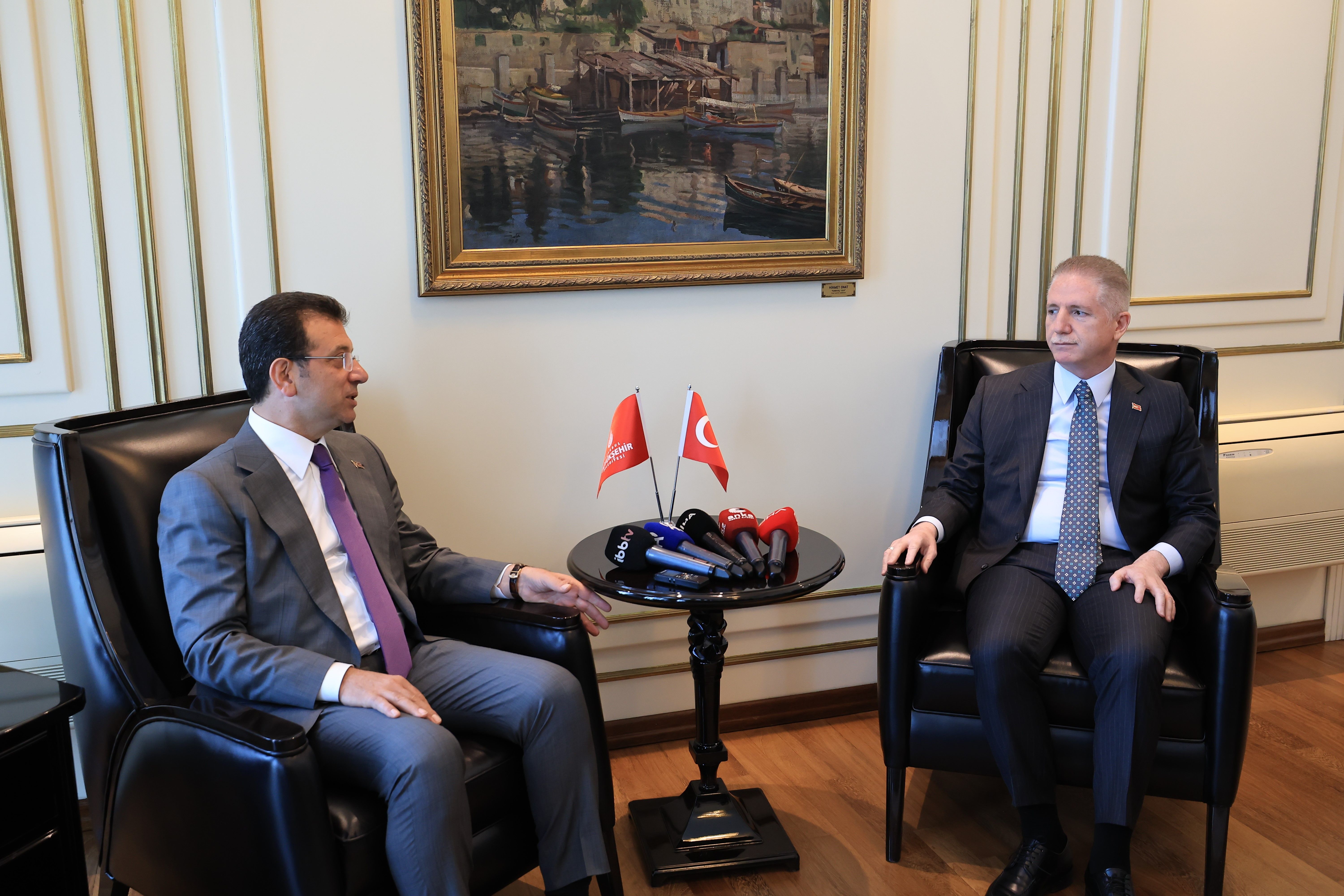 İstanbul Valisi Davut Gül'den İmamoğlu'na tebrik ziyareti - 3. Resim