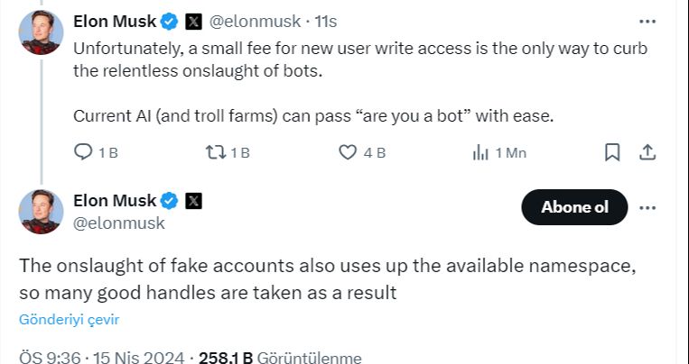 X, platforma yeni kaydolan kullanıcılar için paylaşım ücreti almayı planlıyor - 2. Resim