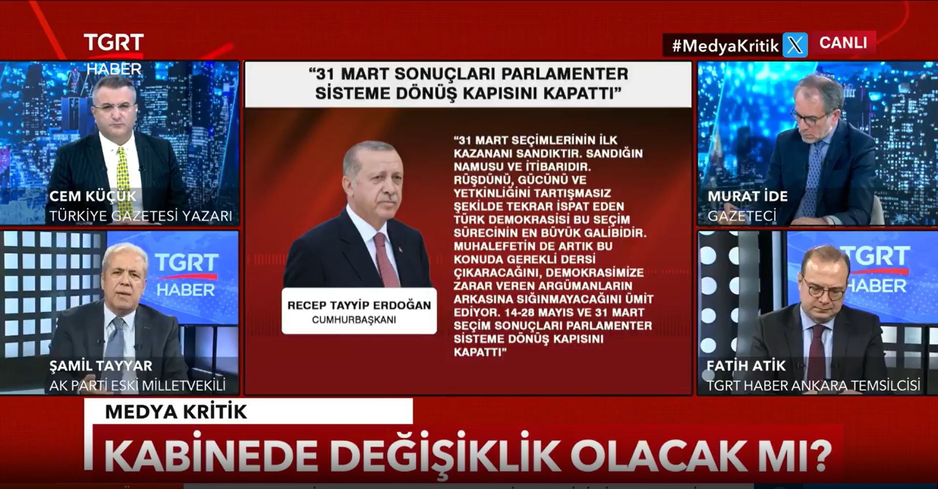 AK Parti kabinede değişikliğe mi gidiyor? Şamil Tayyar'dan canlı yayında çarpıcı açıklamalar AK Parti kabinesinde değişim olacak mı? Şamil Tayyar'dan canlı yayında açıkladı - 1. Resim
