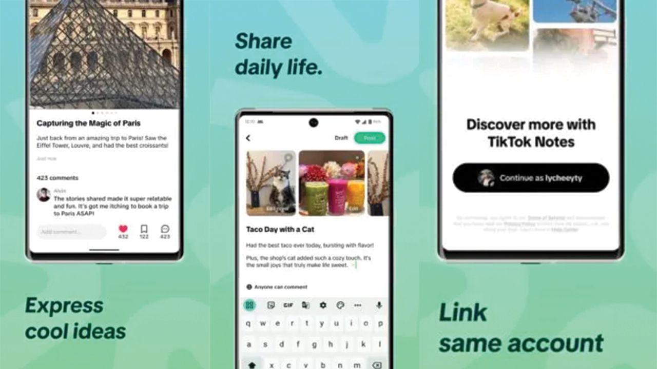 Tiktok Notes, bazı kullanıcıların kullanımına sunuldu! - 1. Resim