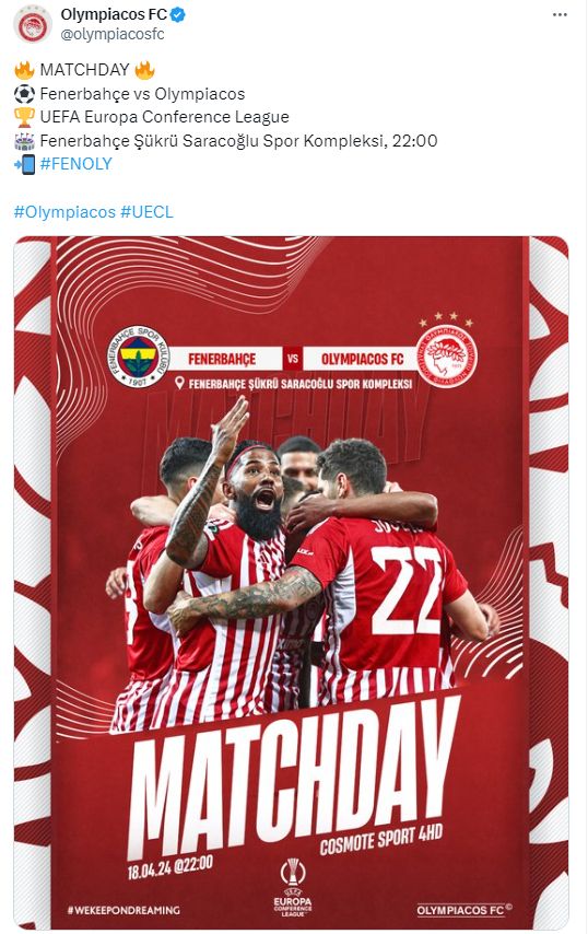 Avrupa'ya 'ya tamam ya devam' maçı! Fenerbahçe- Olympiakos canlı anlatım | Blog - 1. Resim