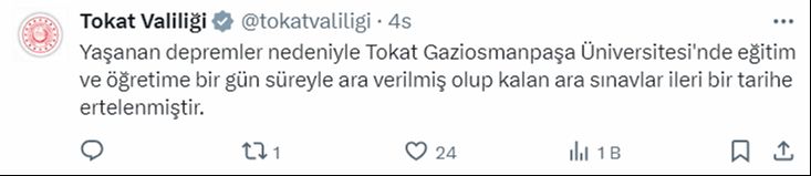 19 nisan Cuma Tokat il genelinde okullar tatil - 4. Resim