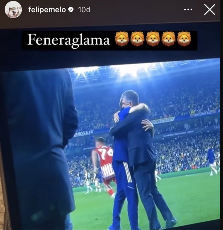 Galatasaraylı eski futbolcu Felipe Melo'dan Olympiakos mağlubiyeti sonrası olay Fenerbahçe paylaşımı - 2. Resim