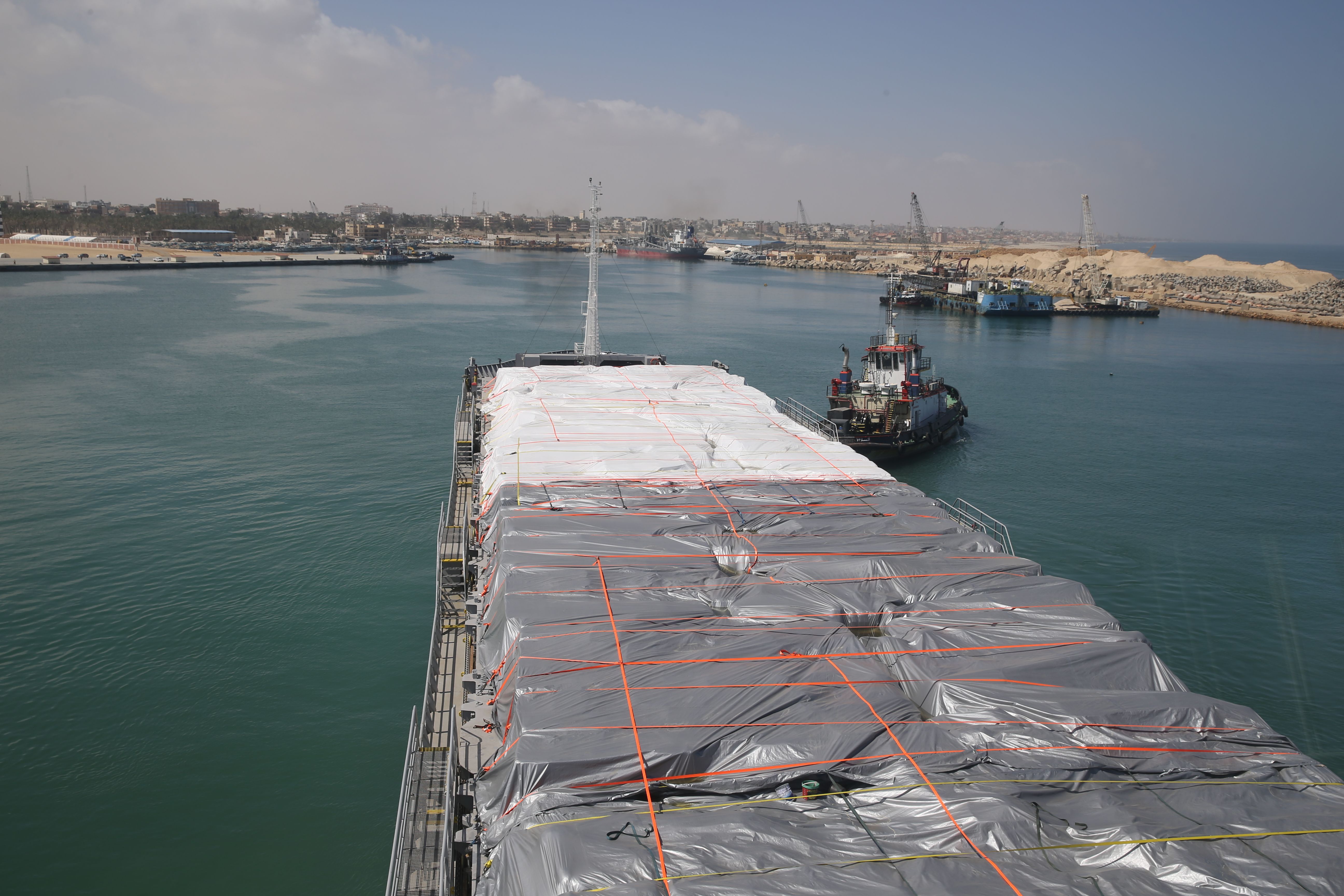 Türkiye'den Gazze'ye yardım eli: '9. İyilik Gemisi' Mısır'da - 1. Resim