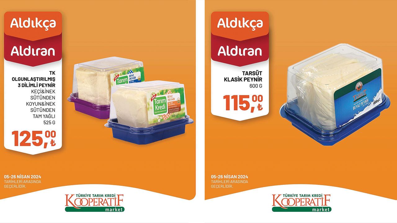 Tarım Kredi marketlerinde nisan indirimleri başladı Mutfağınıza ucuzluk geliyor! Tarım Kredi Kooperatif Market'te nisan ayı indirimleri başladı - 2. Resim