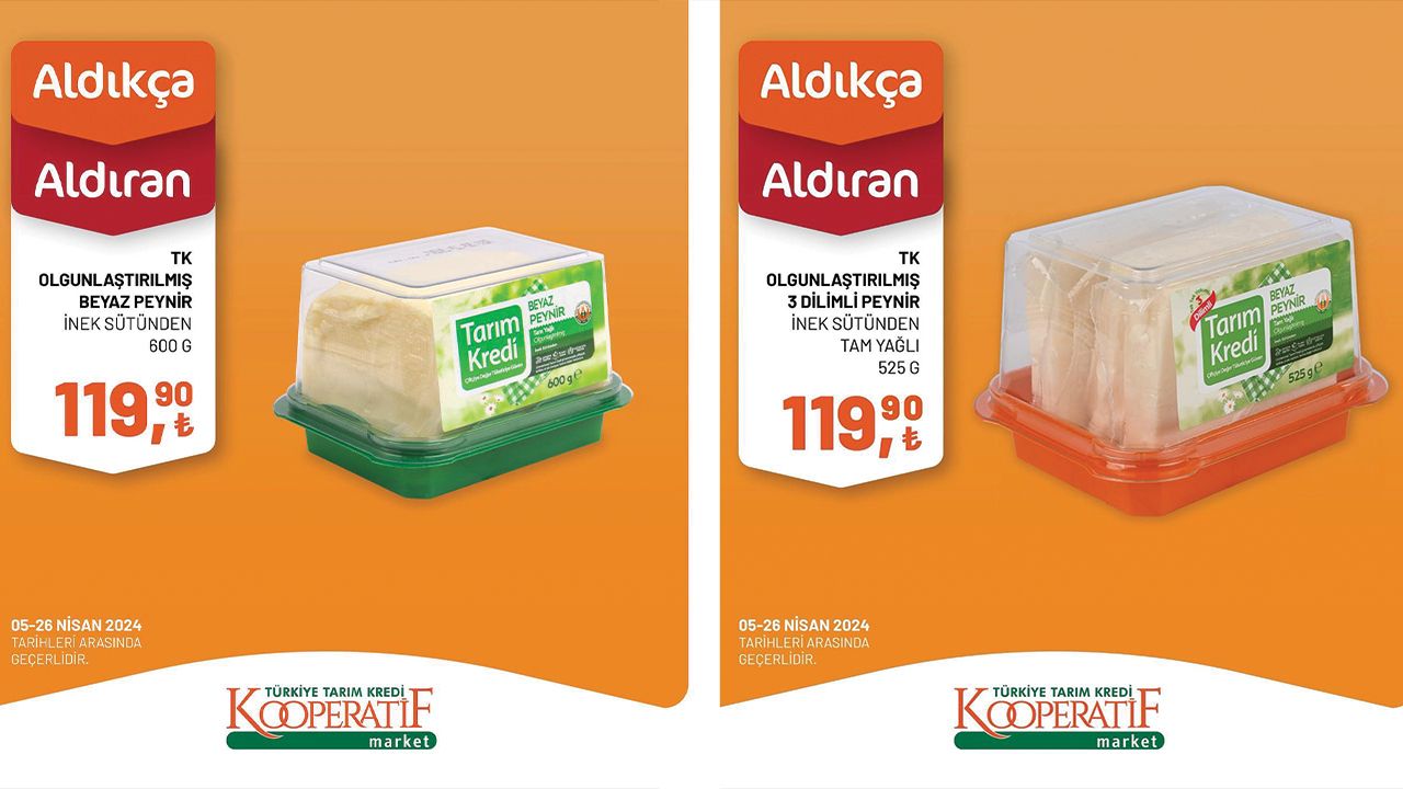 Tarım Kredi marketlerinde nisan indirimleri başladı Mutfağınıza ucuzluk geliyor! Tarım Kredi Kooperatif Market'te nisan ayı indirimleri başladı - 1. Resim