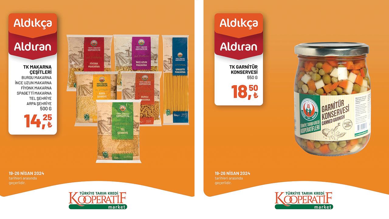 Tarım Kredi marketlerinde nisan indirimleri başladı Mutfağınıza ucuzluk geliyor! Tarım Kredi Kooperatif Market'te nisan ayı indirimleri başladı - 6. Resim