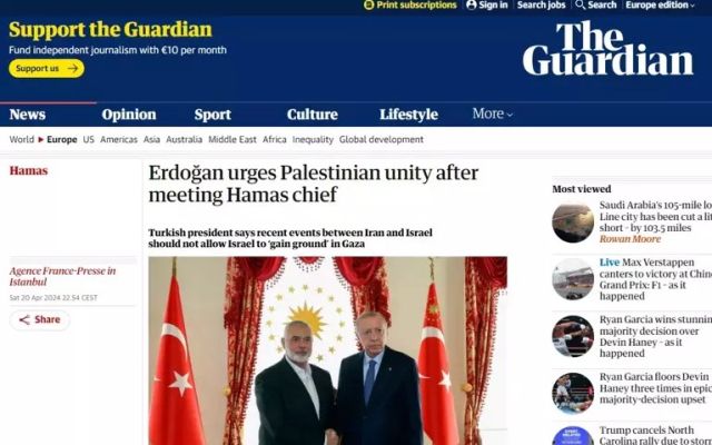 Erdoğan-Haniyye zirvesi dünya basınında: Türkiye arabuluculuk rolünü üstlenebilir - 2. Resim